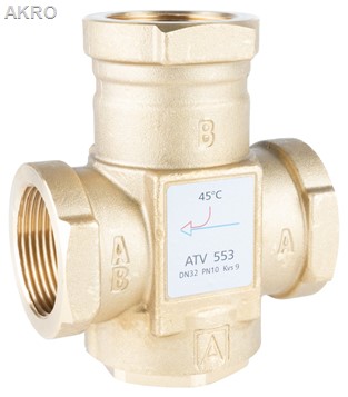 AFRISO Zawór temperaturowy 3-DR 45*C 5/4 kvs 9
